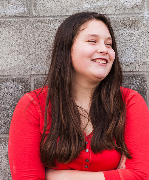 Smiling college bound student